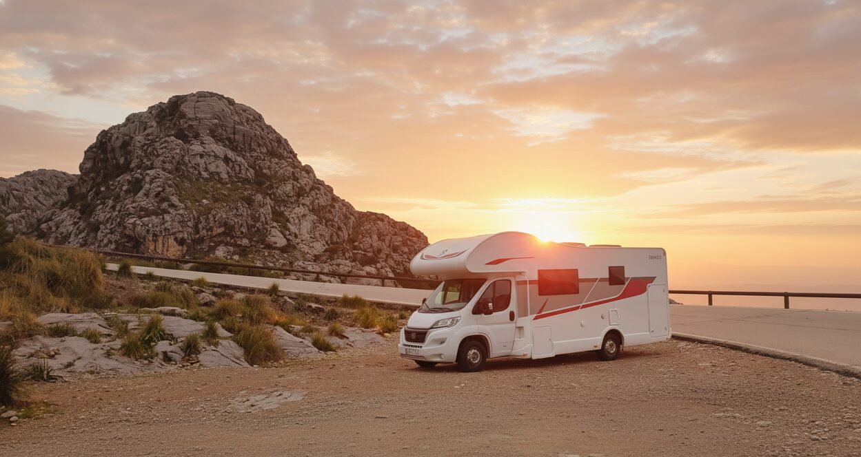 AUTOCARAVANA ATARDECER